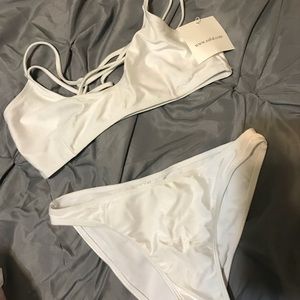 Zaful two piece white bikini